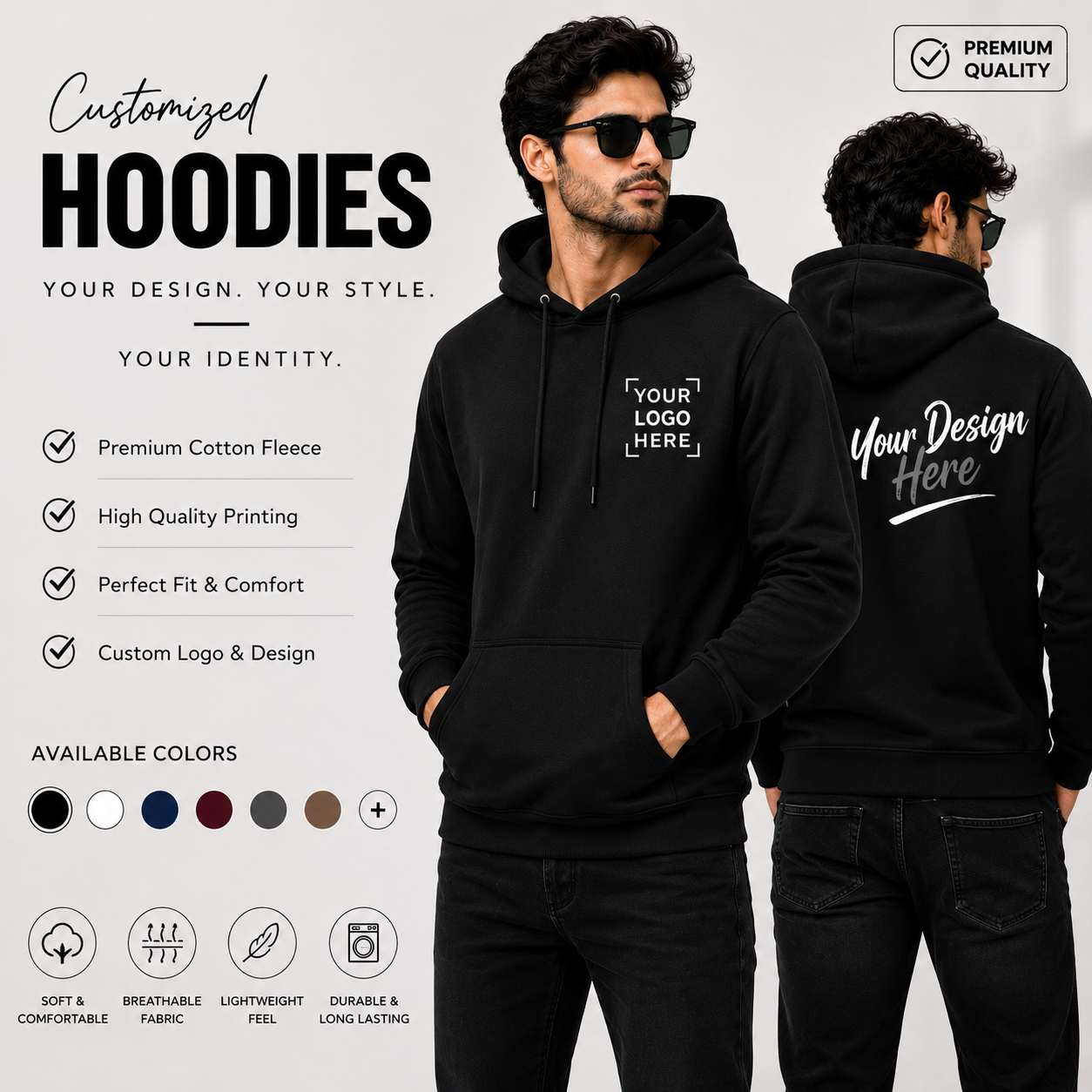 Customised Cotton Hoodies