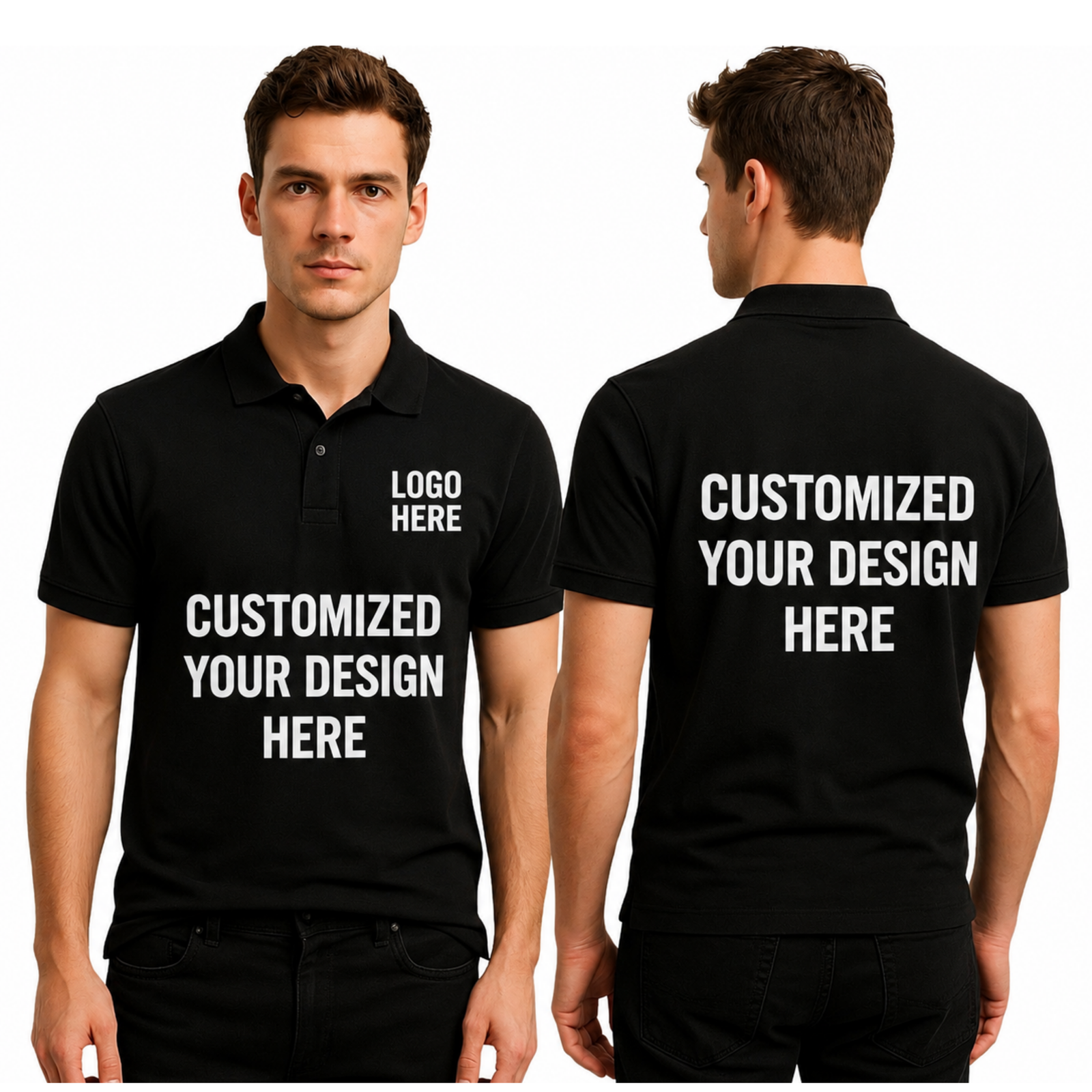 Customised Cotton Polo T-Shirt