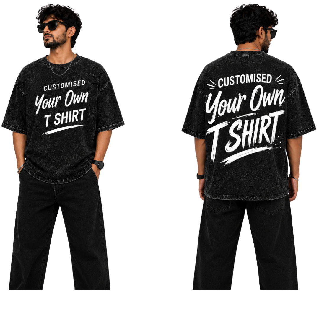 Customised Acid Wash T-Shirt